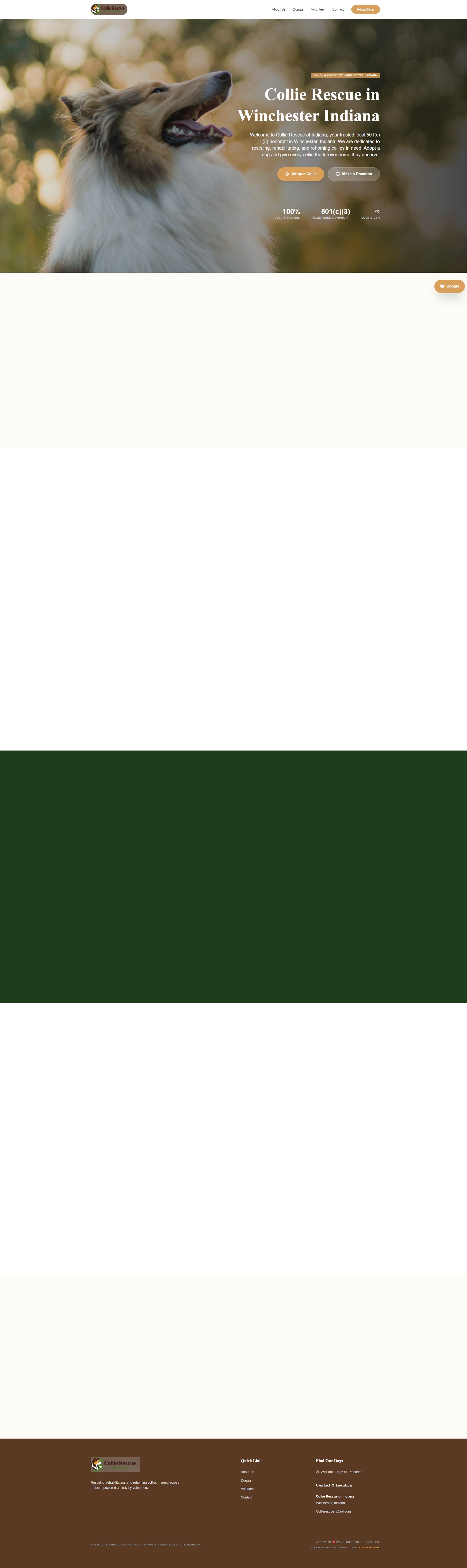 Collie Rescue of Indiana website